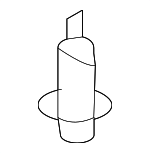 90467A0008 - Body: Bumper Cover Clip for Scion: tC, xB | Toyota: 4Runner, Avalon, Camry, Celica, Corolla, FJ Cruiser, Highlander, Land Cruiser, Matrix, MR2 Spyder, Paseo, Prius, RAV4, Sequoia, Sienna, Solara, Tacoma, Tercel, Tundra, Yaris Image