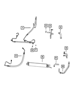 52124114AE - : Power Steering Pressure Hose for Jeep: Commander, Grand Cherokee Image