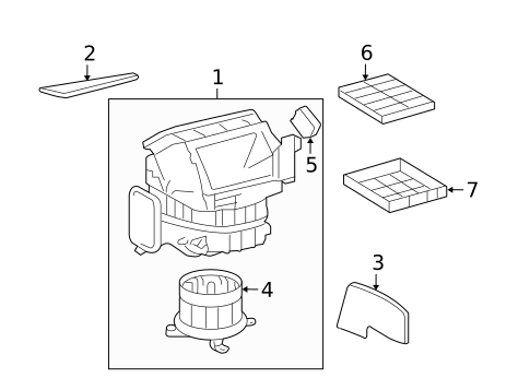 Blower Motor & Fan for 2013 Lexus LX570 #0