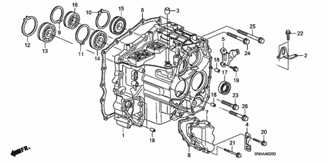 AT Transmission Case for 2009 Honda Civic #0