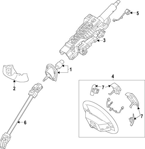 Steering Column for 2023 Genesis G80 #0