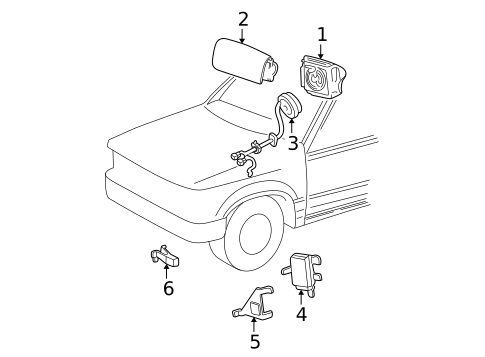 Air Bag Components for 2000 Ford Explorer #0