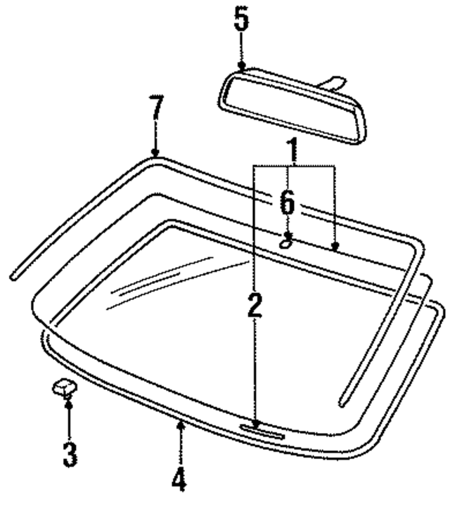 8510122250 - : Mirror Inside for Hyundai Image