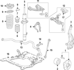 51684TGVA01 - : Spring Insulator for Acura: TLX Image