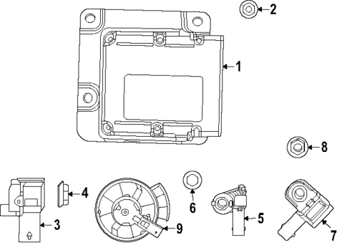 Air Bag Components for 2024 Dodge Charger Daytona #1