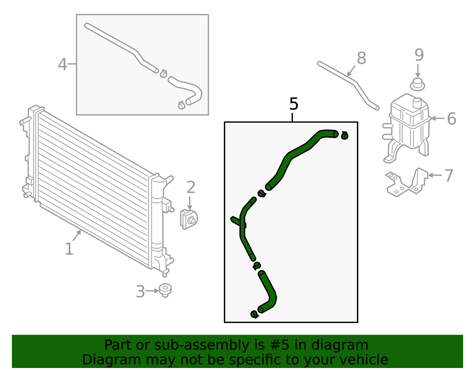 2019-2023 Hyundai Kona Electric Lower Hose 25415-K4000 | MotorMotor