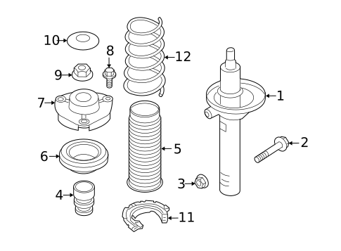 Suspension, Springs & Related Components for 2017 Audi A3 Quattro #1