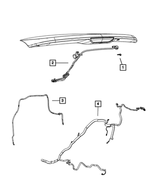 68105183AD - Electrical: High Mounted Stop Lamp Wiring for Mopar Image