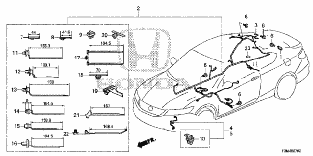 Wire Harness (3) for 2017 Honda Accord #0