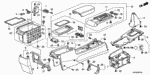 66418SD4900 - Interior/Bumper: STOPPER, CONSOLE LOCK for Acura Image