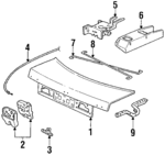 74880SG7A01 - : Release Cable for Honda: Accord Image
