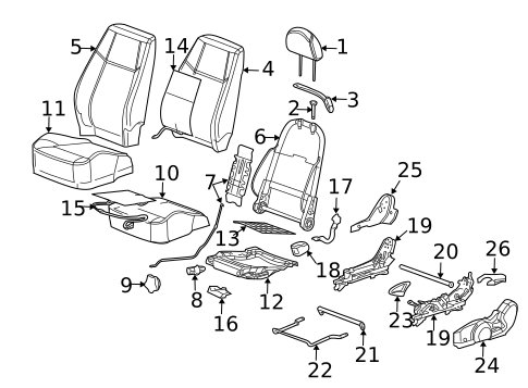 Front Seat Components for 2006 Chevrolet Cobalt #0