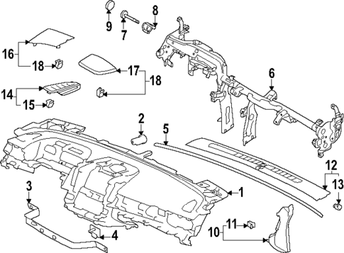 Instrument Panel for 2025 Subaru Forester #0