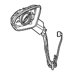 2328107501 - Body: Mirror Assembly for Mercedes-Benz Image