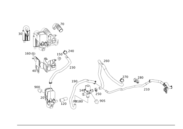 212470156564 - Radiator: Fuel Line for Mercedes-Benz Image image