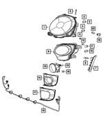 68111134AB - : Park And Turn Signal Lamp, Right for Fiat: 500 Image