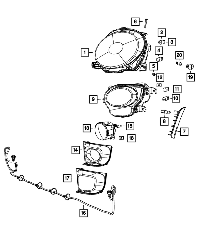 68111134AB - : Park And Turn Signal Lamp, Right for Mopar Image