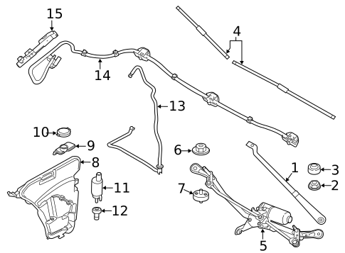 Wiper & Washer Components for 2024 BMW M850i xDrive #1