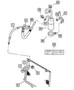 55036022 - Air Conditioning &amp; Heater: A/c Line Clip for Mopar Image