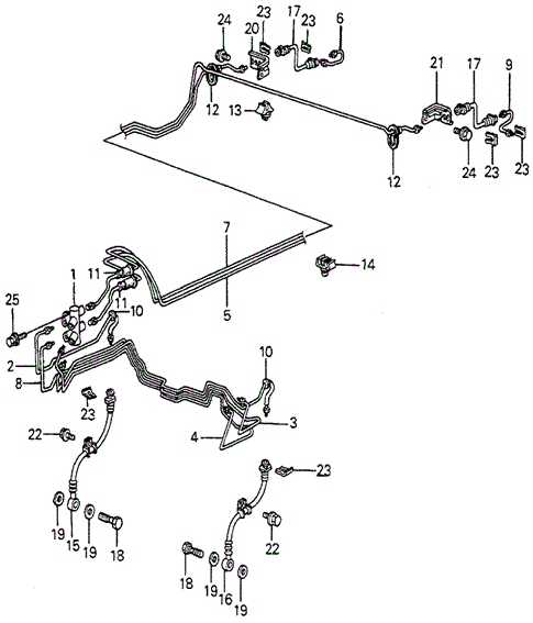 Brake Lines for 1984 Honda Accord #0