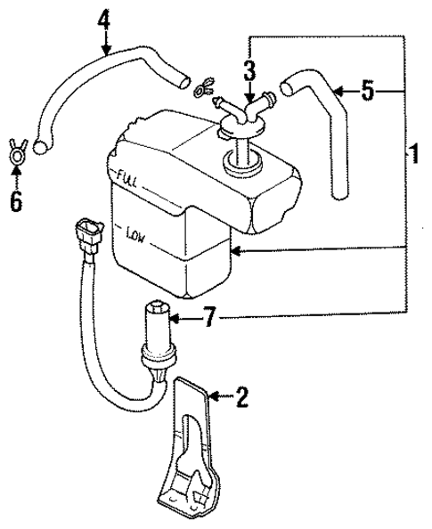 Coolant Reservoir for 1996 Mitsubishi Eclipse #0
