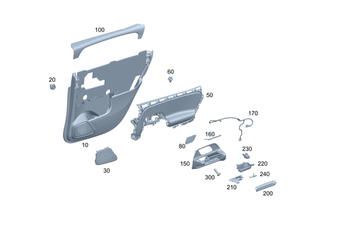 Rear Door Trim for 2023 Mercedes-Benz EQB 300 #0