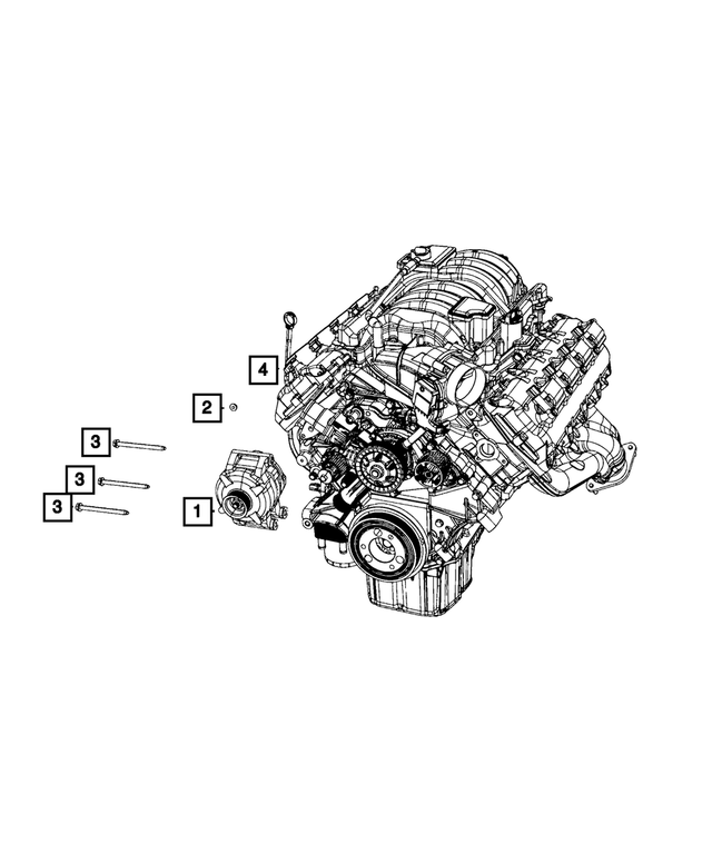 6512954AA - Electrical: Cone Washer Full Body Pilot Screw And Washer Hex Head for Mopar Image