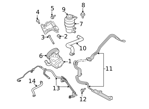 Pump & Hoses for 2016 Dodge Challenger #1