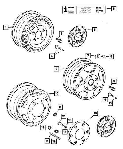 Wheels and Hardware for 2006 Dodge Sprinter 3500 #0