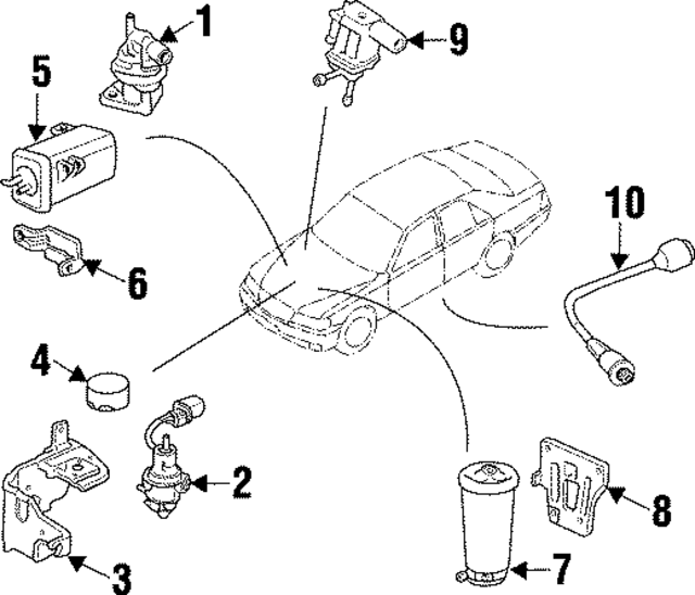 36160P0AL02 - Emission System: Purge Valve for Honda Image