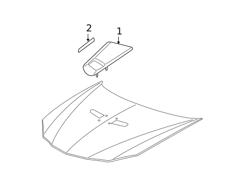Exterior Trim - Hood for 2004 Pontiac Grand Prix #0