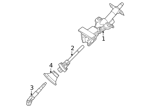 Steering Column Assembly for 2006 Volvo S60 #0