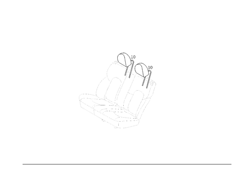 Head Restraint for 2000 Mercedes-Benz C230 #0