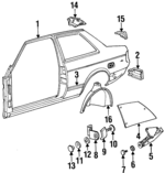 3078472291 - : Glass Screw for Volkswagen: Fox Image