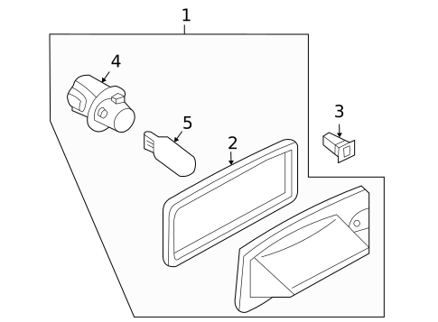 License Lamps for 2009 Nissan Altima #1