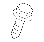 90105A0040 - Body: Mount Bracket Bolt for Scion: iM, iQ, xB | Toyota: Celica, Corolla, Corolla Cross, Corolla iM, Crown Signia, GR Corolla, Highlander, Prius, Prius AWD-e, Prius C, Prius Plug-In, Prius Prime, Prius V, RAV4, Venza, Yaris Image