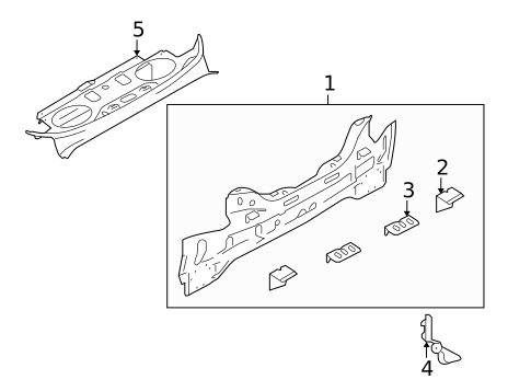 Rear Body for 2015 INFINITI Q60 #0