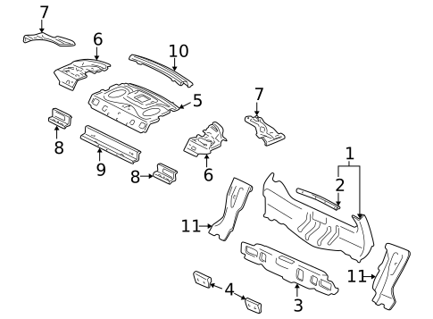 Rear Body for 2002 Chevrolet Monte Carlo #0