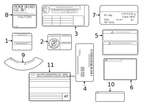 Labels for 2018 Toyota 86 #0