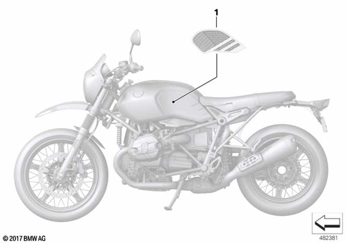 Stickers, Labels, Adhesive Film Strips for 2019 BMW-Motorrad R nineT Urban G/S #0