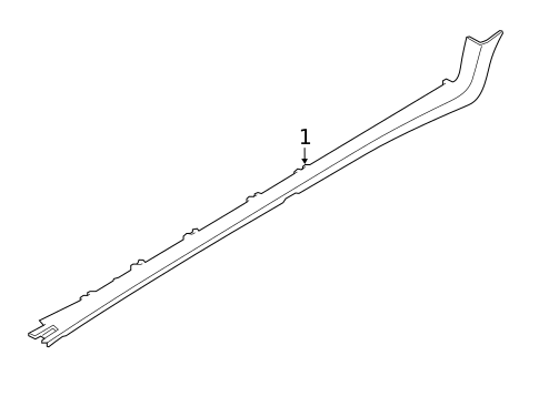 Exterior Trim - Pillars for 2021 Ford EcoSport #0