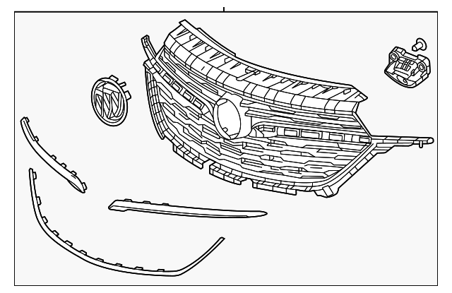 2020-2023 Buick Encore GX Front Grille 42790132 GM | GMPartsDirect.com