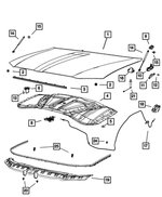6509606AA - Body Sheet Metal Except Doors: Hex Head Pilot Point Screw And Washer for Mopar Image