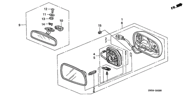 Mirror for 2004 Acura NSX #0