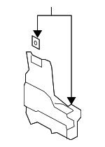 3C1863144A - Body: Retaining Bracket for Volkswagen: CC, Passat Image