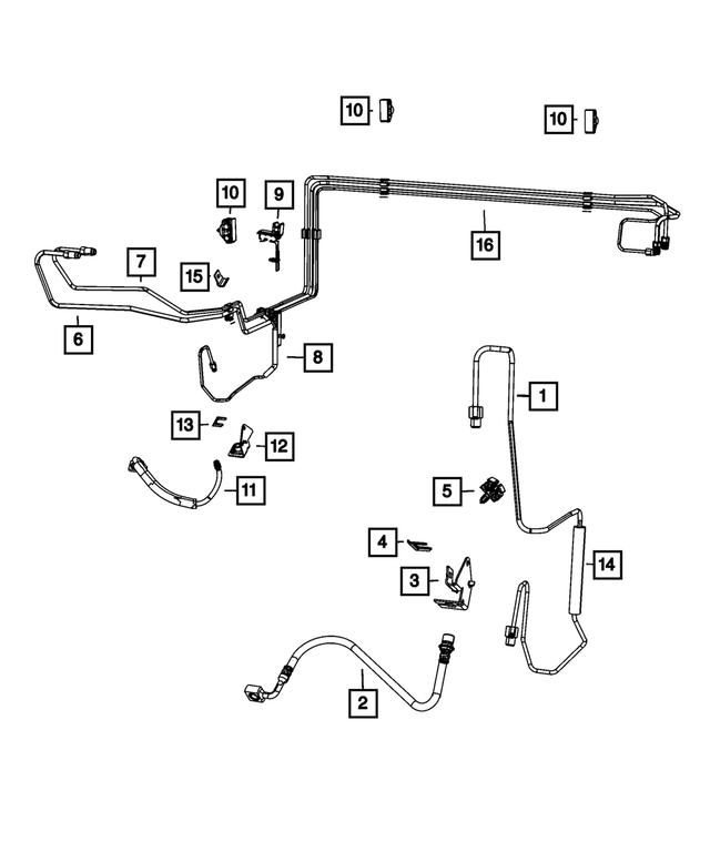 5140865AA - Brakes: Brake Hose Bracket for Mopar Image