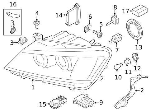 Bulbs - Chassis for 2012 BMW X3 #1