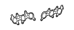 171730P020 - Exhaust: Manifold Gasket for Lexus: ES350, GS300, GS350, GS450h, IS250, IS300, IS350, RC300, RC350, RX350, RX450h Image