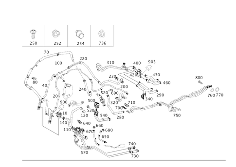 Heating Water Lines for 2012 Mercedes-Benz S63 AMG #0