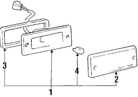Side Marker Lamps for 1987 Mitsubishi Cordia #0